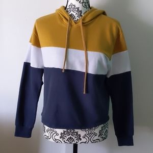 Ambiance | Gold, White, and Navy Sweatshirt